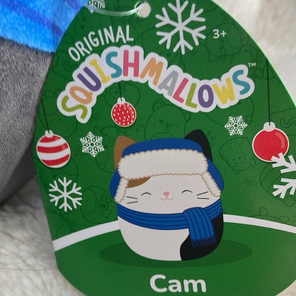 This is Cam, Blue and white kitty Squishmallow, - Picture 4 of 6